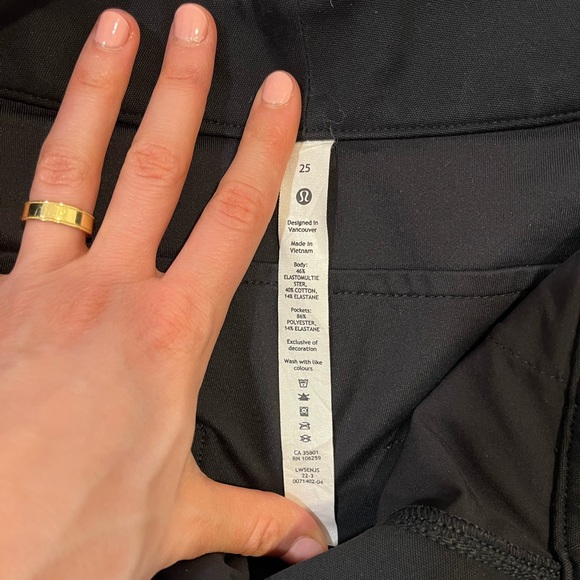 Lululemon City Sleek 5 Pocket High Rise Wide Leg Pant Full Length 25 - Picture 3 of 4